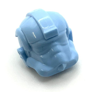 Minifigure Headgear Tie Fighter Pilot Helmet Plain (Type 2), Part# 87556 Part LEGO® Prototype Bright Light Blue  