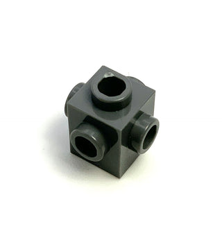 Brick, Modified 1x1 with Stud on 4 Sides, Part# 4733 Part LEGO® Dark Bluish Gray  