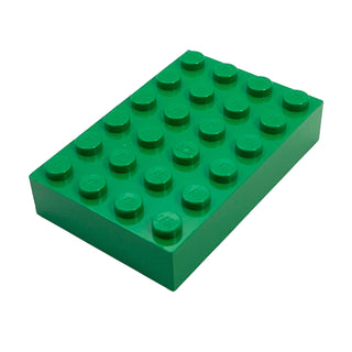 Brick 4x6, Part# 2356 Part LEGO® Green