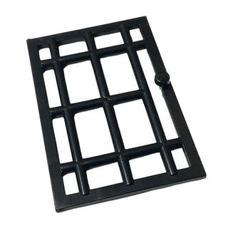 Door 1x6x7 Barred, Part# 4611 Part LEGO® Decent - Black