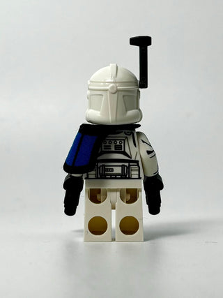 Clone Trooper Captain Rex, 501st Legion (Phase 2) - Blue Cloth Pauldron, Rangefinder, Printed White Arms - sw1315 Minifigure LEGO®   