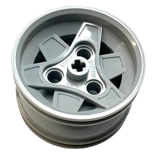 Wheel 43.2mm D. x 26mm Technic Racing Small, 3 Pin Holes, Part# 41896 Part LEGO® Light Bluish Gray  