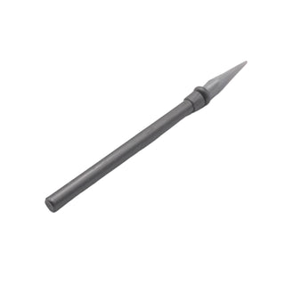 Minifigure Weapon, Spear with Molded Pearl Light Gray Tip Pattern, Part# 90391pb01 Part LEGO® Pearl Dark Gray