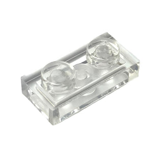 Plate 1x2, Part# 3023 Part LEGO® Trans-Clear  