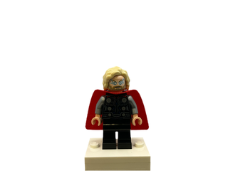 Thor - Spongy Cape with Single Hole, Black Legs, Bushy Hair, sh0915 Minifigure LEGO®   