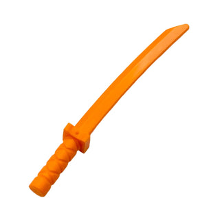 Sword Katana Square Guard, Part# 21459. Part LEGO® Orange  