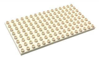 DUPLO® Plate 8x16, Part# 6490 Part LEGO® White  