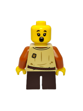 Peasant Boy - Tan Vest, cas584 Minifigure LEGO®   