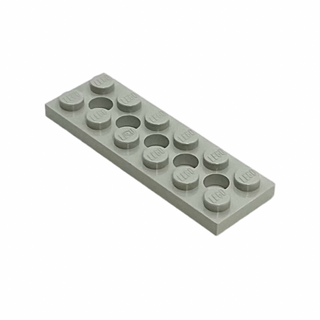 Technic, Plate 2x6 with 5 Holes, Part# 32001 Part LEGO® Light Gray