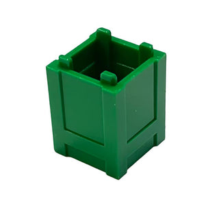 Container, Box 2x2x2 with Top Opening, Part# 61780 Part LEGO® Green  