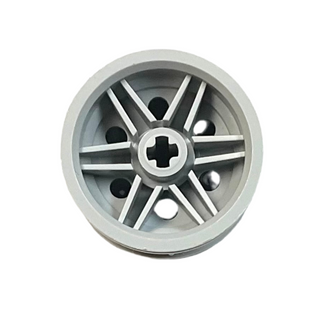 Wheel 30.4mm D. x 20mm with No Pin Holes and Reinforced Rim, Part# 56145 Part LEGO® Light Bluish Gray  