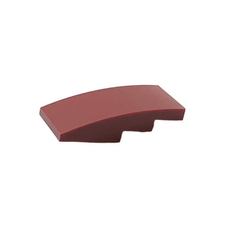 Slope, Curved 4 x 2, Part # 93606 Part LEGO® Dark Red