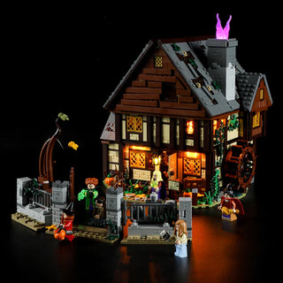 Light Kit For LEGO® Disney Hocus Pocus: The Sanderson Sisters' Cottage, 21341 Light up kit Lightailing   