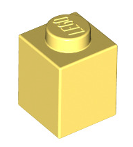 Brick 1x1, Part# 3005 Part LEGO® Bright Light Yellow  