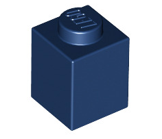 Brick 1x1, Part# 3005 Part LEGO® Dark Blue  