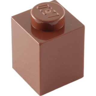 Brick 1x1, Part# 3005 Part LEGO® Reddish Brown  