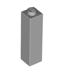 Brick 1x1x3, Part# 14716 Part LEGO® Light Bluish Gray  