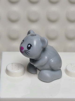 Light Bluish Grey Hamster/Mouse Pink Nose LEGO® Animals LEGO®   