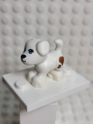 Dog White w/ Reddish Brown Patch and Spots Pattern (Charlie/Jackie) LEGO® Animals LEGO®   