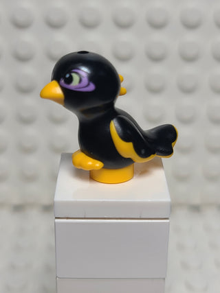 Bird, Black w/ Bright Light Yellow Pattern (Diablo) LEGO® Animals LEGO®   