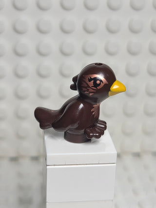 Bird, Dark Brown w/ Copper Chest and Eyes LEGO® Animals LEGO®   