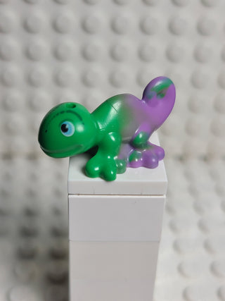 Chameleon, Bright Green w/ Marbled Medium Lavender LEGO® Animals LEGO®   