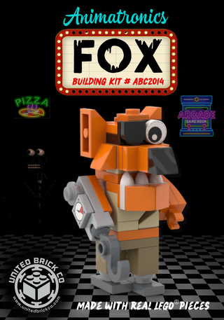 Animatronics Fox Building Kit #ABC2014 ABC Building Kit United Brick Co®   