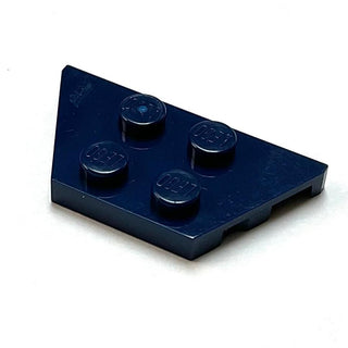 Wedge, Plate 2 x 4, Part# 51739 Part LEGO® Dark Blue  