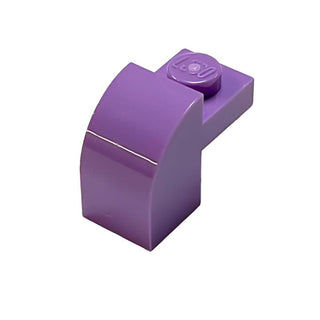 Slope Curved 2x1x1 1/3 with Recessed Stud, Part# 6091 Part LEGO® Medium Lavender  