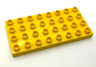 DUPLO® Plate 4x8, Part# 4672 Part LEGO® Very Good - Yellow  