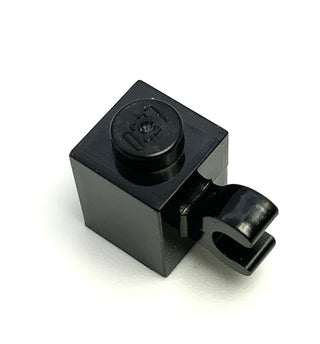 Brick, Modified 1x1 with Clip (Horizontal Grip), Part# 60476 Part LEGO® Black  