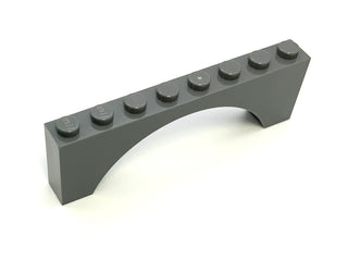 Arch 1x8x2, Part# 3308 Part LEGO® Dark Bluish Gray  