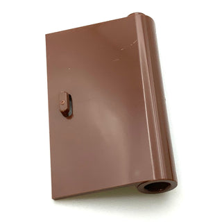 Door 1x3x4 Right - Open Between Top and Bottom Hinge, Part# 58380 Part LEGO® Reddish Brown  