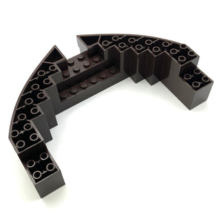 Boat, Hull Brick 16x10x3, Part# 64645 Part LEGO® Decent/Dark Brown  