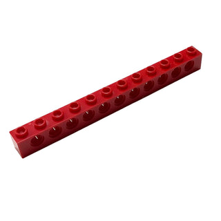 Technic, Brick 1x12 with Holes, Part# 3895 Part LEGO® Red  