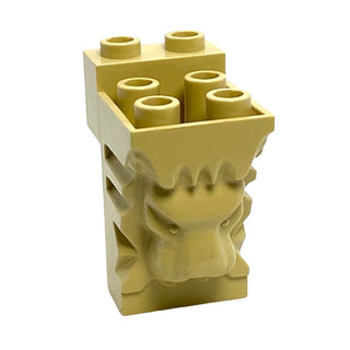 Brick, Modified 2x3x3 with Cutout and Lion Head (6 Hollow Studs), Part# 30274