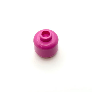 Minifigure, Head (Plain) - Hollow Stud, Part# 3626c Part LEGO® Dark Pink  