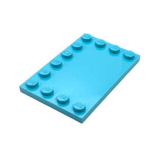 Tile, Modified 4x6 with Studs on Edges, Part# 6180 Part LEGO® Medium Azure