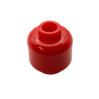 Minifigure, Head (Plain) - Hollow Stud, Part# 3626c Part LEGO® Red  