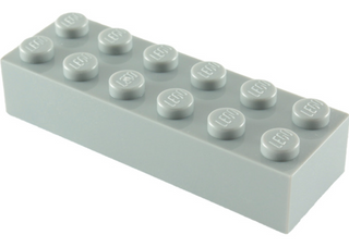 Brick 2x6, Part# 2456 Part LEGO® Light Bluish Gray  