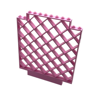 Belville Wall, Lattice 12 x 1 x 12 Square, Part# 6165 Part LEGO® Bright Pink Very Good