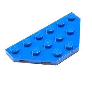 Wedge, Plate 3x6 Cut Corners, Part# 2419 Part LEGO® Blue  