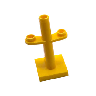 Boat, Mast 2x2x3 Inclined with Stud on Top and Two Sides, Part# 4289 Part LEGO® Yellow