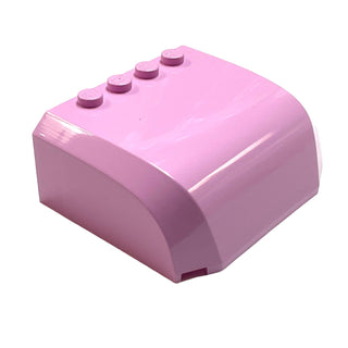 Windscreen 5x6x2 Curved Top Canopy with 4 Studs, Part# 61484 Part LEGO® Bright Pink  