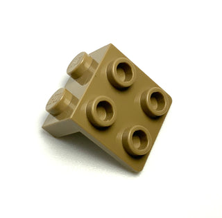 Bracket 1x2 - 2x2, Part# 44728 Part LEGO® Dark Tan  