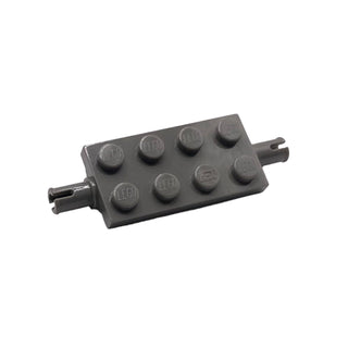 Plate, Modified 2x4 with Pins and Thin Angled Supports, Part# 30157 Part LEGO® Dark Gray