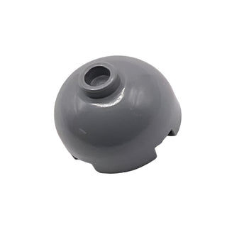 Brick Round 2x2 Dome Top with Bottom Axle Holder (Hollow Stud), Part# 553c Part LEGO® Dark Bluish Gray