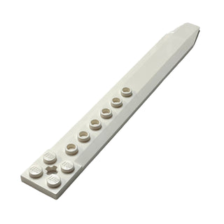 Plate Modified 2x16 with Angled Side Extensions and Axle Hole, Part# 62743 Part LEGO® White  