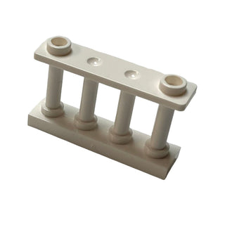 Fence 1x4x2 Spindled with 2 Studs, Part# 30055 Part LEGO® White  