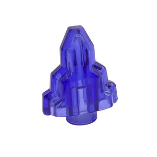 Rock 1x2 Crystal Stepped (Monster Fighters Moonstone), Part# 10178 Part LEGO® Trans-Purple